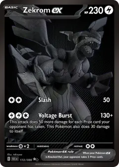 Zekrom ex Black White Rare card from Black Bolt