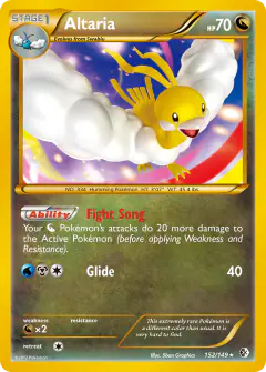 Altaria Rare Secret card from Boundaries Crossed