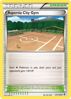 Aspertia City Gym Uncommon card from Boundaries Crossed