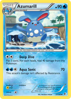 Azumarill Uncommon card from Boundaries Crossed