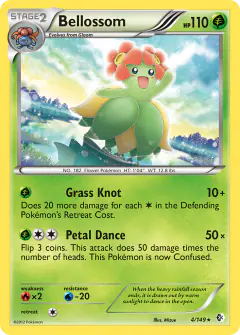 Bellossom Rare card from Boundaries Crossed