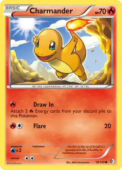 Charmander Common card from Boundaries Crossed