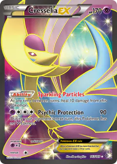 Cresselia-EX Rare Ultra card from Boundaries Crossed