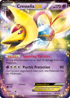 Cresselia-EX Rare Holo EX card from Boundaries Crossed