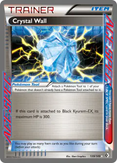 Crystal Wall Rare ACE card from Boundaries Crossed