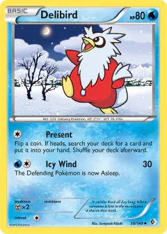 Delibird Uncommon card from Boundaries Crossed