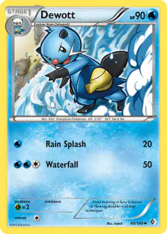 Dewott Uncommon card from Boundaries Crossed