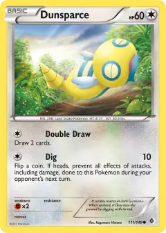 Dunsparce Common card from Boundaries Crossed