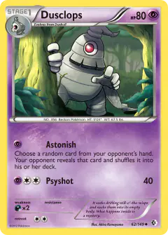 Dusclops Uncommon card from Boundaries Crossed