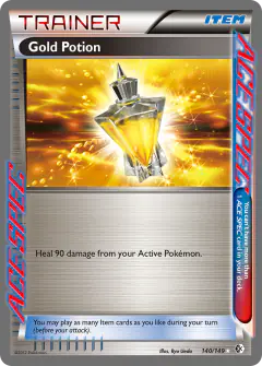 Gold Potion Rare ACE card from Boundaries Crossed