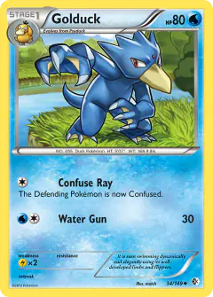 Golduck Uncommon card from Boundaries Crossed