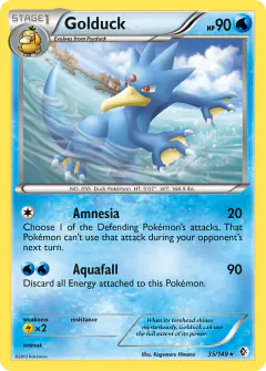 Golduck Rare card from Boundaries Crossed