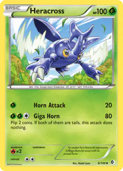 Heracross Uncommon card from Boundaries Crossed