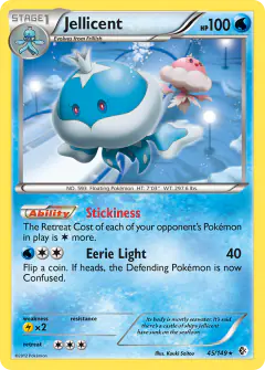 Jellicent Rare card from Boundaries Crossed