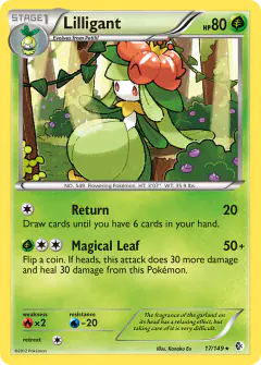 Lilligant Rare card from Boundaries Crossed