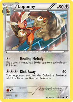 Lopunny Uncommon card from Boundaries Crossed