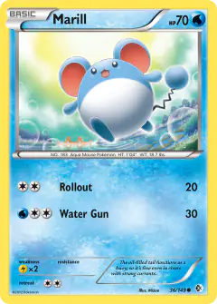 Marill Common card from Boundaries Crossed