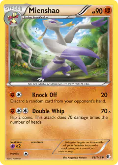 Mienshao Uncommon card from Boundaries Crossed