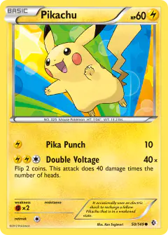 Pikachu Common card from Boundaries Crossed