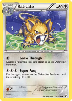 Raticate Uncommon card from Boundaries Crossed