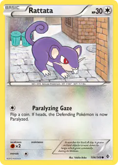 Rattata Common card from Boundaries Crossed