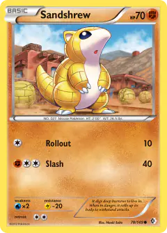 Sandshrew Common card from Boundaries Crossed