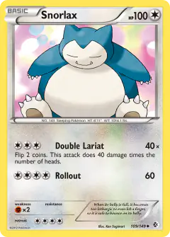 Snorlax Uncommon card from Boundaries Crossed