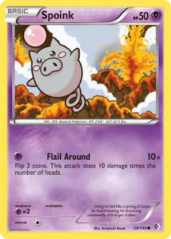 Spoink Common card from Boundaries Crossed