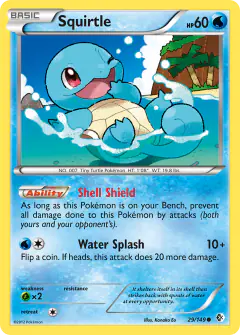 Squirtle Common card from Boundaries Crossed