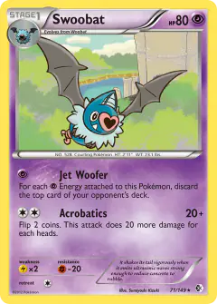 Swoobat Rare card from Boundaries Crossed