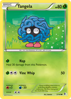 Tangela Common card from Boundaries Crossed