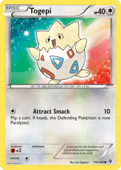 Togepi Common card from Boundaries Crossed