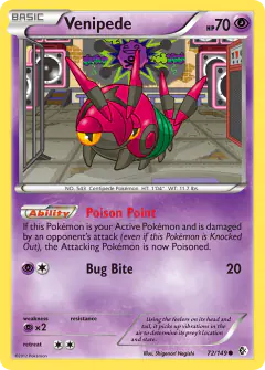 Venipede Common card from Boundaries Crossed