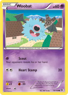 Woobat Common card from Boundaries Crossed
