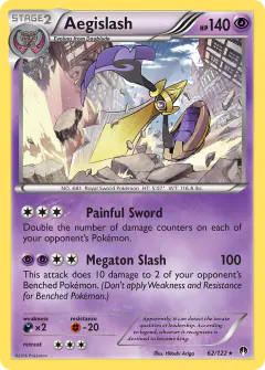 Aegislash Rare Holo card from BREAKpoint