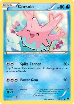 Corsola Common card from BREAKpoint