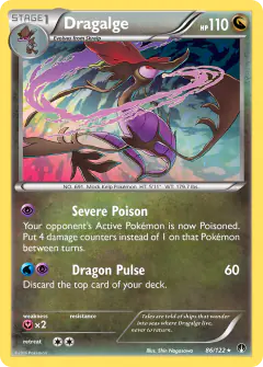 Dragalge Rare Holo card from BREAKpoint