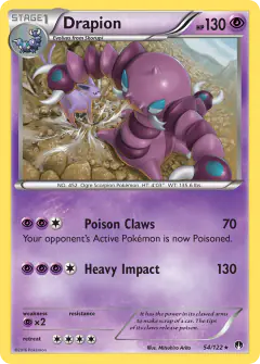Drapion Rare card from BREAKpoint