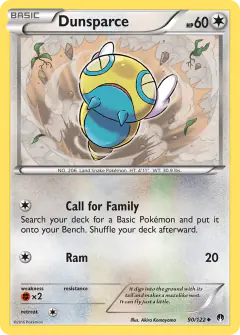 Dunsparce Uncommon card from BREAKpoint