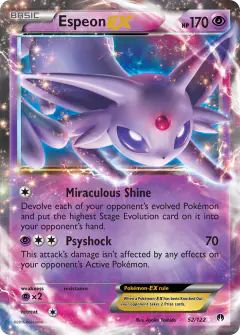 Espeon-EX Rare Holo EX card from BREAKpoint