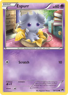 Espurr Common card from BREAKpoint