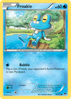 Froakie Common card from BREAKpoint