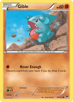 Gible Common card from BREAKpoint