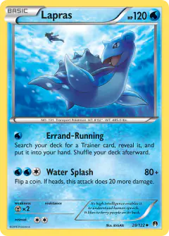 Lapras Uncommon card from BREAKpoint