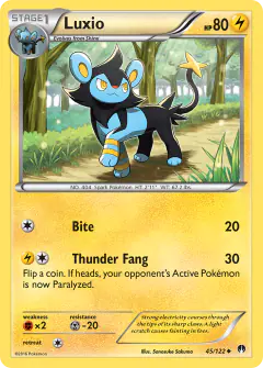 Luxio Uncommon card from BREAKpoint