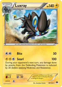 Luxray Rare card from BREAKpoint