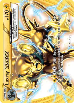 Luxray BREAK Rare BREAK card from BREAKpoint