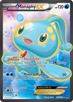 Manaphy-EX Rare Ultra card from BREAKpoint