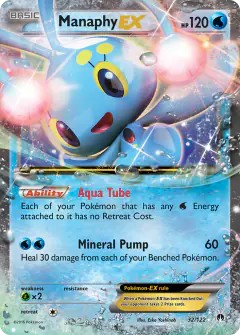 Manaphy-EX Rare Holo EX card from BREAKpoint