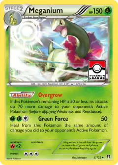 Meganium Rare Holo card from BREAKpoint